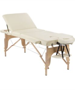 Massage Warehouse 3 Section Deluxe Massage Table - Beige