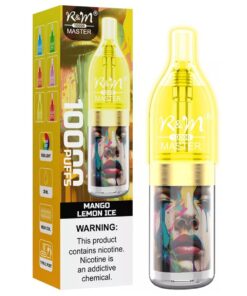 Master 10000 Puffs Rechargeable Disposable Vape With 20ml Mango Lemon Ice