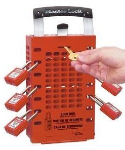 Master Lock Group Lock Box Red