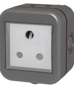 Masterplug - Ip55 Single Sa Socket - Grey