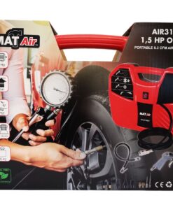 MatAir - Portable 6.3 CFM Air Compressor - 1,5 HP Oil Free (AIR3100)