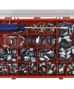 Matlock Assorted Zinc Plated Hose Clips 140Pc Flexdriver