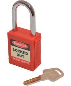 Matlock Safety Padlock Keyed Differently Red