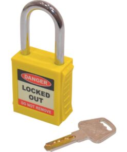 Matlock Safety Padlock Keyed Differently Yellow