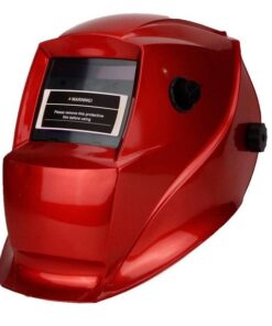 Matweld - Welding and Grinding Helmet - Auto Darkening and Adjustable (Red)