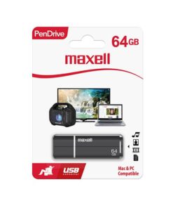 Maxell 64GB USB Flash Drive - Black