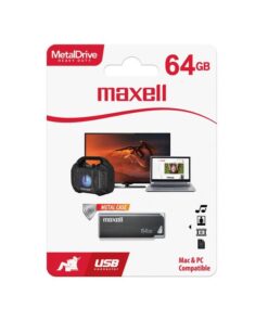 Maxell 64GB USB Metal Flash Drive