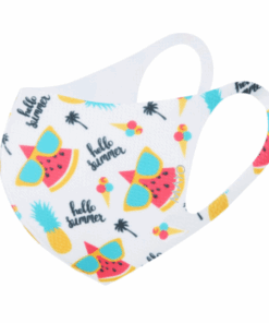 Mayo Korea 3D Sports Mask - Kids XXS (2 Piece Hello Summer) Gym Friendly, K-Pop