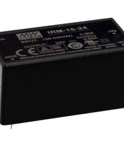 Mean Well, AC/DC PCB Mount Power Supply(PSU),ITE,1 Output, 15W, IRM-15-24