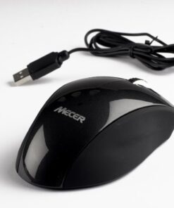 Mecer MM-U03BK USB Optical Wheel Mouse - Black