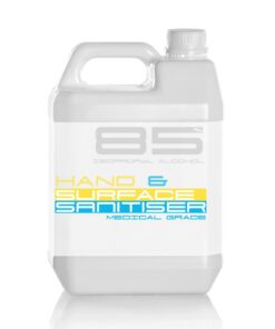 Medical Hand & Surface Sanitiser 5Litre Refill 85% (Isopropyl Alcohol)