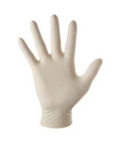 Medtex Latex Examination Gloves - Large - White