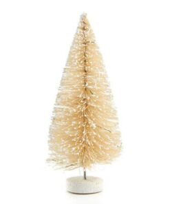 Mega Early Frosted Bottle Brush Christmas Tree Gift Pack Rose Gold 30cm
