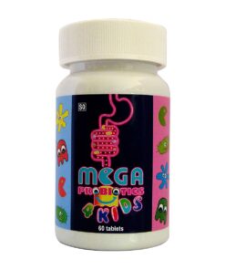 Mega range Mega Probiotics 4 Kids 60 chewable tablets. 30 days supply.