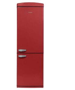 Meireles MFC366 Retro Style Combi Fridge/Freezer - Red