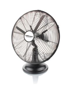 Mellerware - 30cm 35W Steel Desk Fan - Black