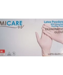 MiCare Powdered Latex Gloves 100s - S