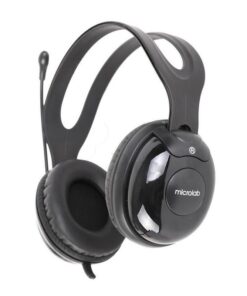 Micolab K250 3.5mm Audio Headset w/Boom microphone-BK