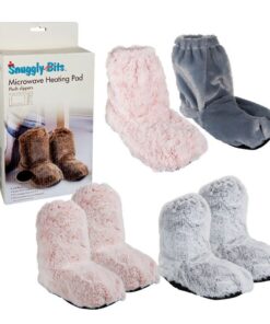 Microwave Heating Plush Slippers 200g (4 Pack)