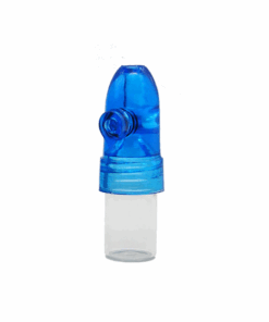Mihuis Acrylic Snuff Bullet - 54mm - Blue / Transparent