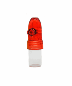 Mihuis Acrylic Snuff Bullet - 54mm - Red / Transparent
