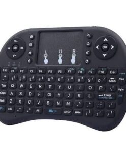 Mini 2.4GHz Wireless Keyboard Touchpad Mouse, Black rubberized