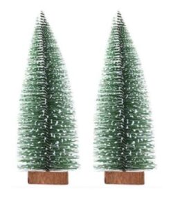 Mini Artificial Christmas Trees - 20cm (2 pack)