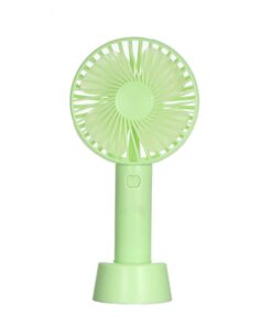 Mini Portable Handheld Fan USB Rechargeable Desk Fan - Green