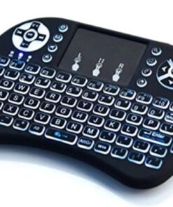 Mini Wireless BackLit Keyboard & Mouse Combo - Black