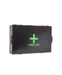 Mining Regulation First Aid Kit in Black Metal Box by Firstaider