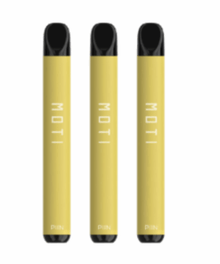 Moti Piin - Disposable Vape Device - 600 Puffs - Nic 2% Banana Frost 3 Pack