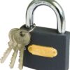 Moto-Quip - Tri Circle Iron Standard Padlock - 6.3cm