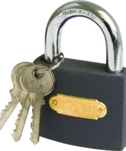 Moto-Quip - Tri Circle Iron Standard Padlock - 6.3cm