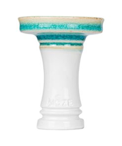 Moze Phunnel Shisha Head/Bowl - Turqoise/White