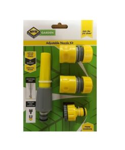 MTS Hose Pipe Fittings and Nozzle Set 4 Piece (12mm 1/2")