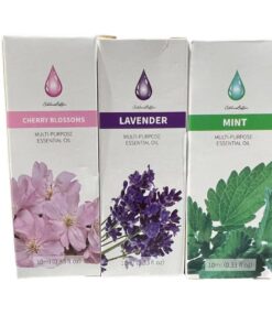 Multi-Purpose Essential Oil - Cherry Blossoms, Lavender, Mint - Pack Of 3