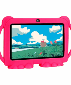 Multifunctional Tablet For Kids With Shockproof Silicone Case - Pink