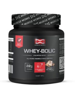 Muscle Works Whey-Bolic 480g Tin Roof Ice Cream