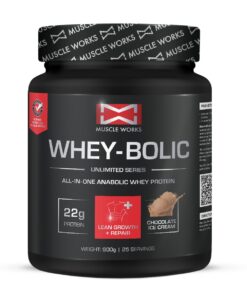 Muscle Works Whey-Bolic 900g Chocolate Ice Cream