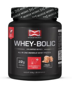 Muscle Works Whey-Bolic 900g Salted Caramel