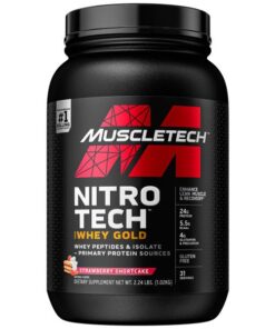 MuscleTech Nitro-Tech 100% Whey Gold Strawberry Shortcake - 1.02kg
