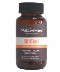 Muti Shrooms Shiitake Medicinal Mushroom Immune Support - 60 Veg Capsules
