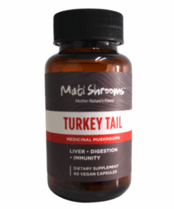 Muti Shrooms Turkey Tail Medicinal Mushroom Immune Support - 60 Capsules