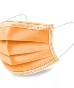 MXM - Kids 3Ply Disposable Masks Comfy and Protective for Children - 50's - Orange