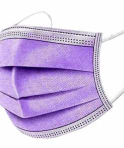 MXM - Kids 3Ply Disposable Masks Comfy and Protective for Children - 50's - Purple