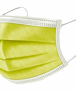 MXM - Kids 3Ply Disposable Masks Comfy and Protective for Children - 50's - Yellow