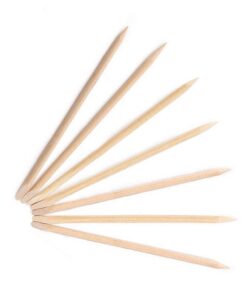 Nail Art Wood Sticks Wooden Cuticle Remover Pusher Disposable 10 Piece