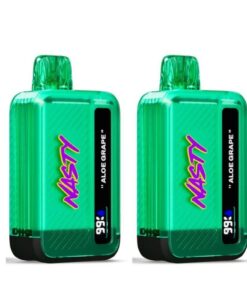 Nasty Bar 9000 Puffs Disposable Vape - Aloe Grape - 2 Pack