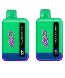 Nasty Disposable Rechargeable Vape 8500 puff 50mg - Aloe Grape 2 Pack
