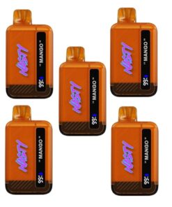 Nasty Disposable Rechargeable Vape 8500 puff 50mg - Mango 5 Pack